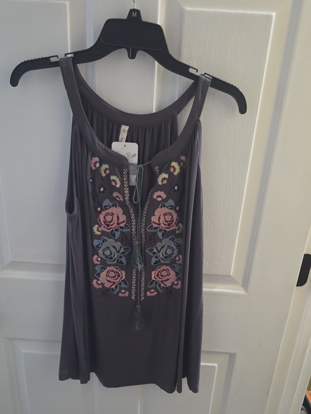 Wishlist Black Sleeveless Top with Textured Front